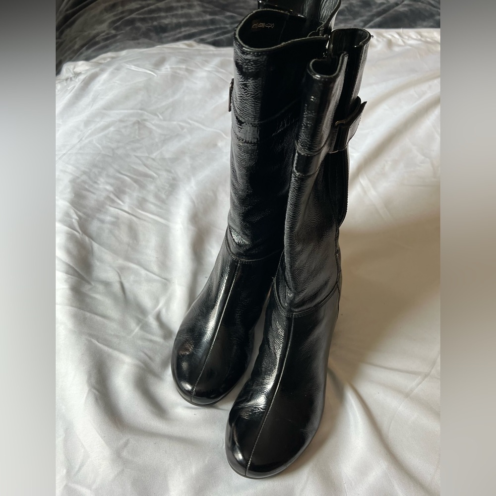 Elegant MEPHISTO Black Leather Women's Boots